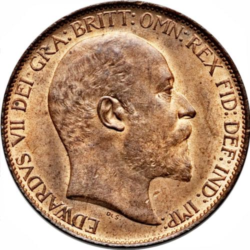 Half Penny 1908  King Edward VII Circulated Condition