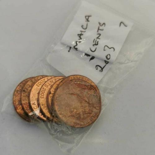 Jamaica 5 Cents 2003 Circulated Condition VAT Receipt Given
