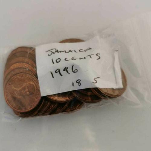 Jamaica 10 Cents 1996 Circulated Condition VAT Receipt Given