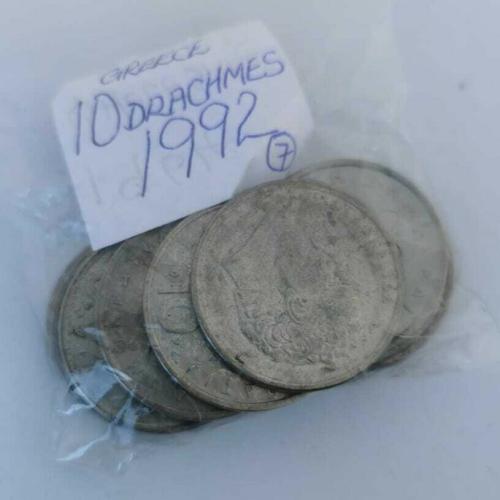 Greece 10 Drachma 1992 Circulated Condition VAT Receipt Given