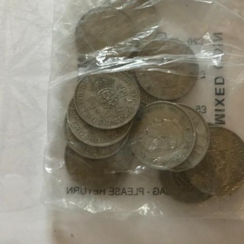 1951 Two Shillings AKA One Florin King George 6th Circulated Two Bob Piece 10p