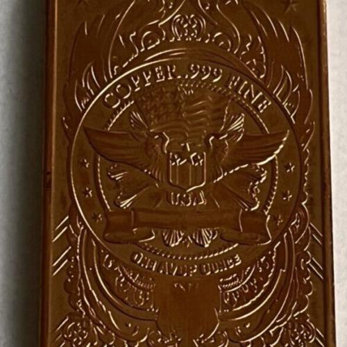 United States 1 oz Walking Liberty Copper Bar