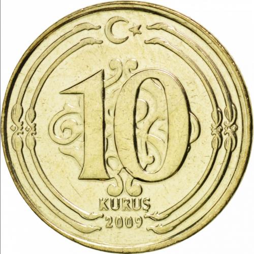 Turkey 10 Kurus 2017 Ten Kurus Turkish Coins Circulated Condition