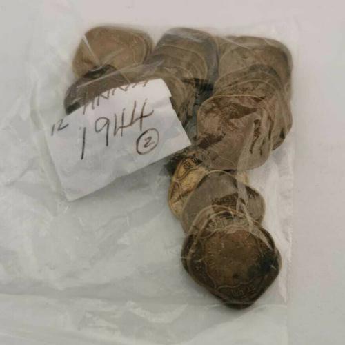 India Half 1/2 Anna 1944 Circulated Condition VAT Receipt Given