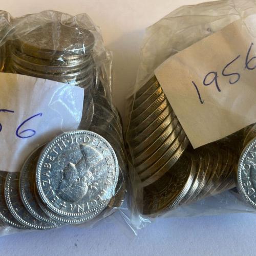 1956 Two Shillings AKA One Florin Queen Elizabeth 2nd VAT Receipt Given Two Bob