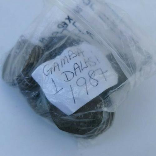 Gambia 1 Dalasi One 1987 Circulated Condition VAT Receipt Given