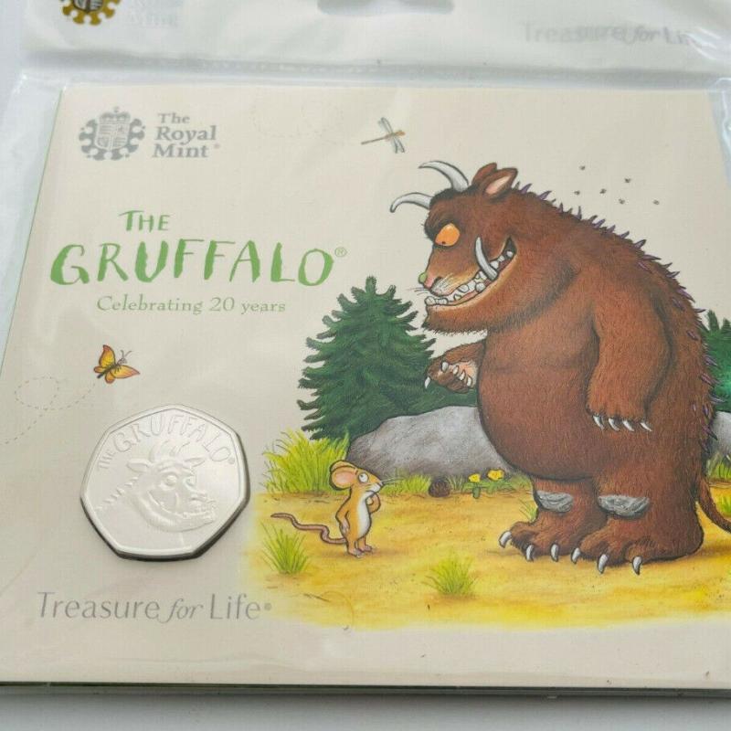 2019 Gruffalo Brilliant Uncirculated 50p Royal Mint BUNC International P+P