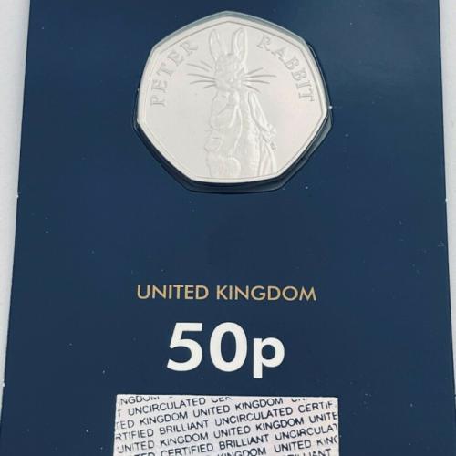 2019 Peter Rabbit Brilliant Uncirculated 50p Change Checker International P+P