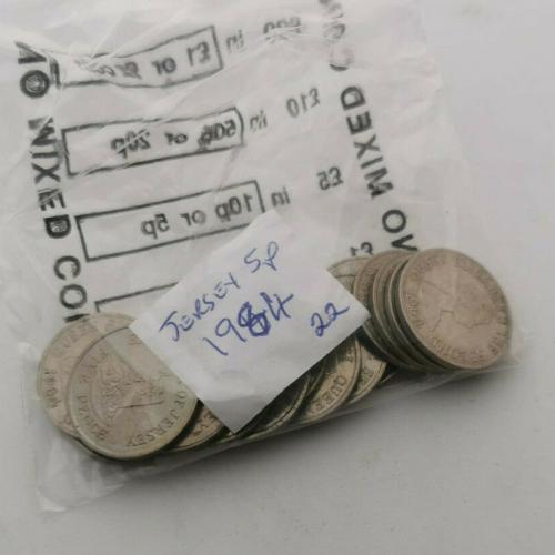 Jersey 1984 5p Five Pence Channel Islands Circulated VAT Receipt Given