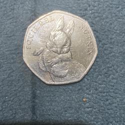 Squirrel Nutkins 2016 50p Coin