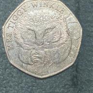 Mrs Tiggy-Winkle 50p Coin