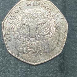 Mrs Tiggy-Winkle 50p Coin