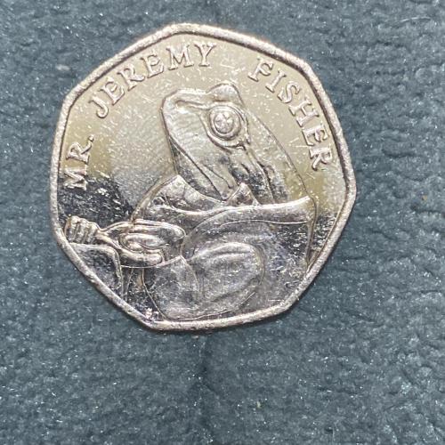 Jeremy Fisher50p Coin