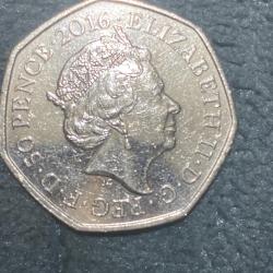 Beatrix Potter Portrait 50p Coin