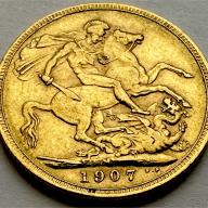 1907 Full Sovereign - Melbourne