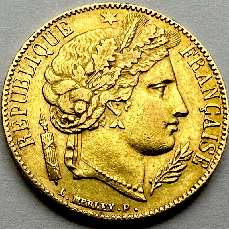 1851 Gold 20 Francs