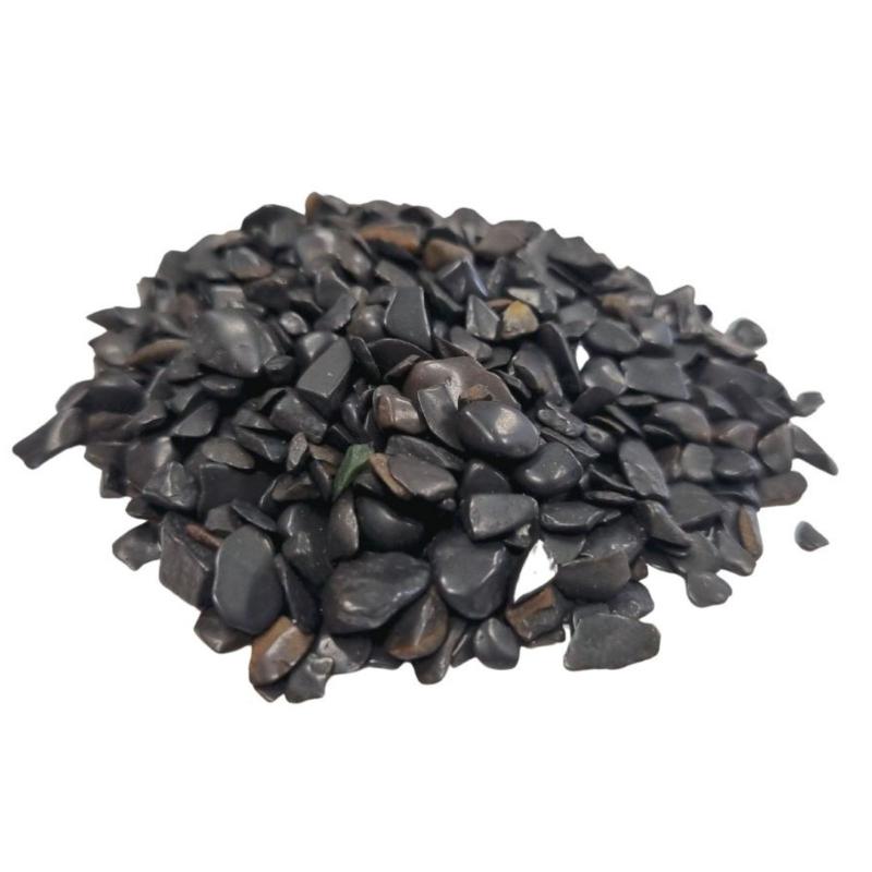 Black Tourmaline Gemstone Chips - 1 KG