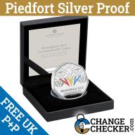 Piedfort Silver Proof Birmingham Commonwealth Games 50p 2022 Coin 925 *IN STOCK*