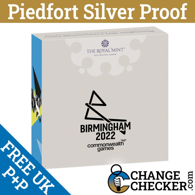 Piedfort Silver Proof Birmingham Commonwealth Games 50p 2022 Coin 925 *IN STOCK*