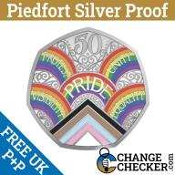 Piedfort 50 Years of Pride 2022 Silver Proof 50p Brand New & Boxed LGBTQ+ Pride