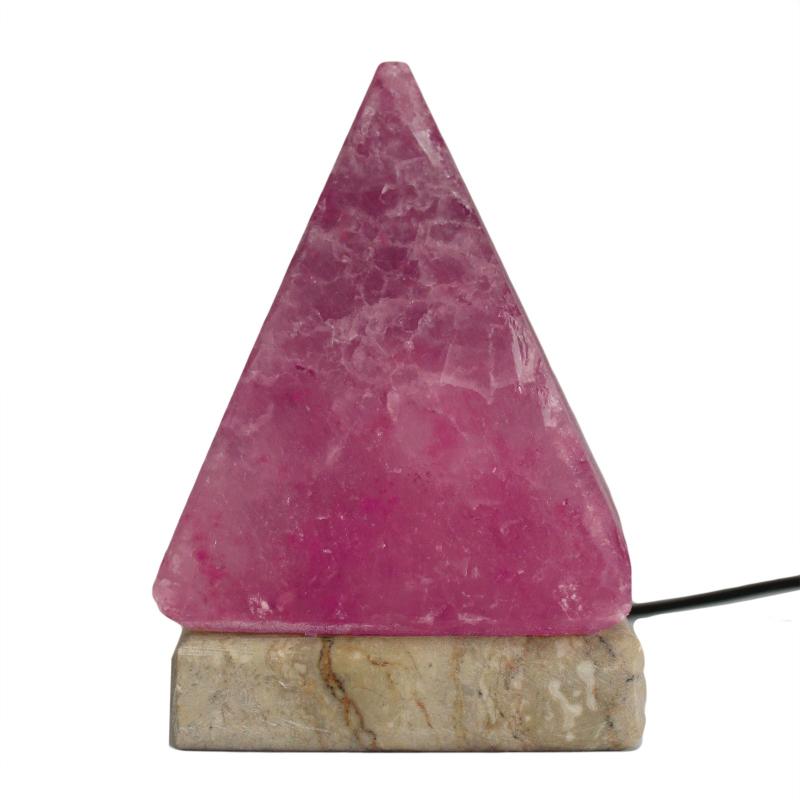 Multicolour USB Pyramid Salt Lamp - 9 cm