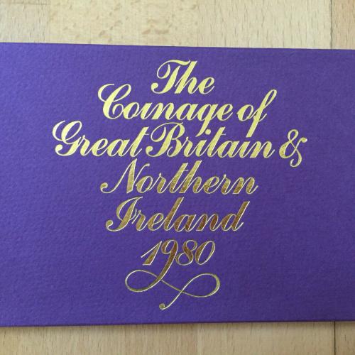 1980 UK Proof Coin Set - Coinage of Great Britain & Northern Ireland