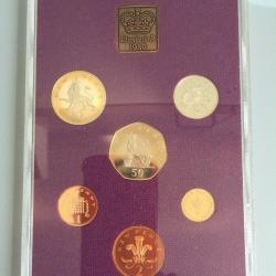 1980 UK Proof Coin Set - Coinage of Great Britain & Northern Ireland