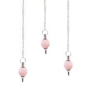 Faceted Gemstone Pendulum -Rose Quartz