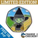 Wicked Witch of West 2022 50p Shaped Coins Limited Edition Wizard of Oz Inspired