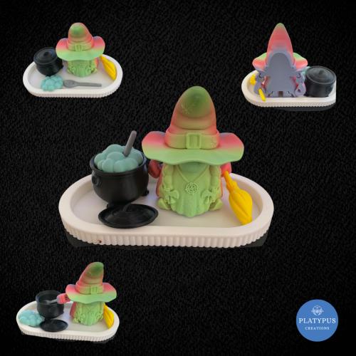 Multicoloured Gnome Witch Set