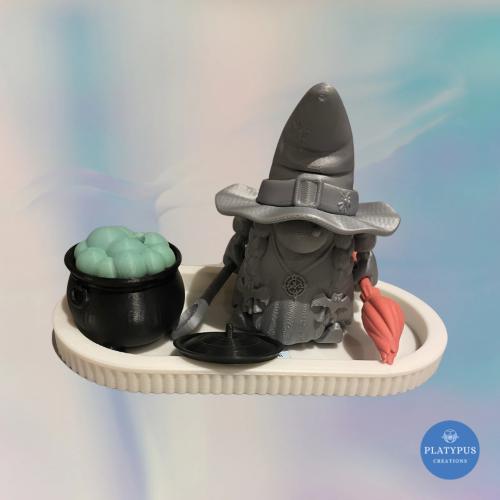 Silver Gnome Witch Set